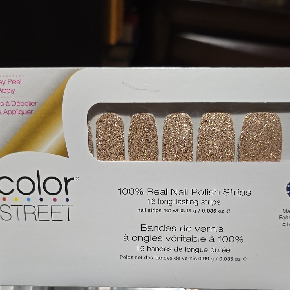 Color Street Gold Nail Polish Strips